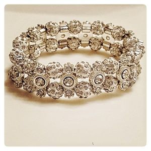 Double Sparkle Stretch Bracelet